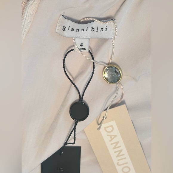 NWT Gianni Bini x DANNIJO Twiggy Size 4 Sequin Palm Tree Mini Tank Shift Dress - Picture 6 of 6